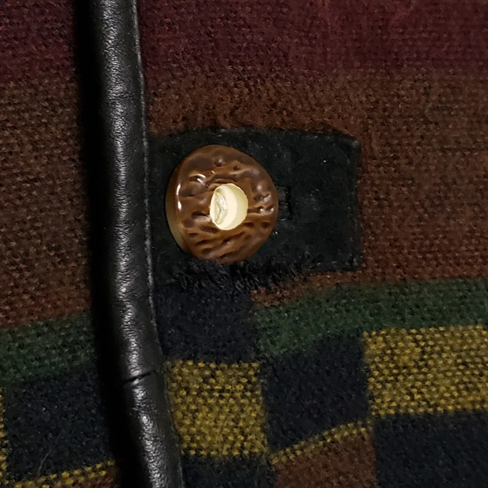 Cripple Creek Mens Jacket Large Suede‎ Leather Southwestern Aztec Sherpa VTG